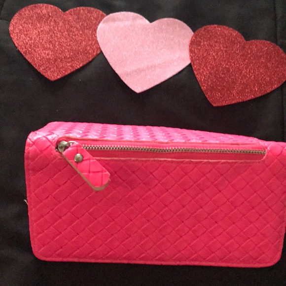 Hot Pink wallet, multicolored inside - Picture 6 of 7